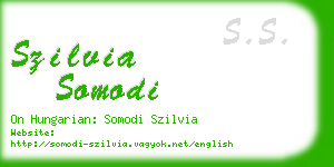 szilvia somodi business card